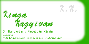 kinga nagyivan business card